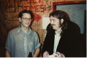John & Roky Erickson backstage at The Whisky